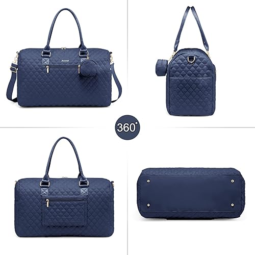 Miniatura 8 de LOVEVOOK Bolsa de pañales con funda para chupete y cambiador, bolsa de mamá de gran capacidad para hospital y viajes de fin de semana, bolsa