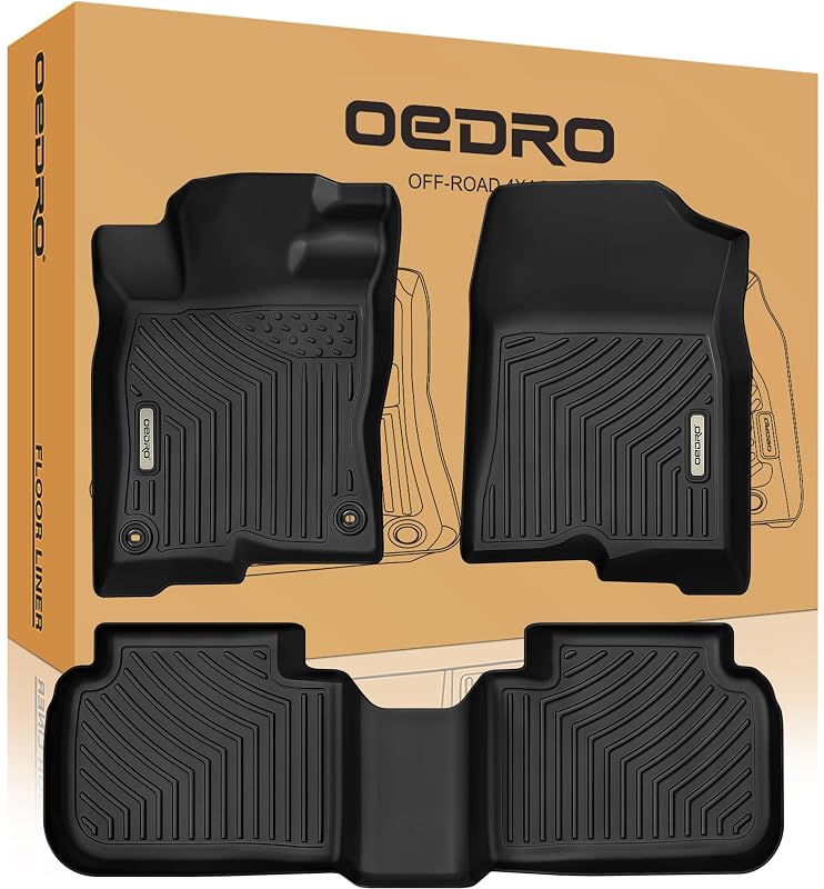 Kit de Tapetes Automotivos OEDRO em TPE para Honda Civic 2022–2026 e Acura Integra 2023–2026, 1ª e 2ª Fileiras, 3 Peças