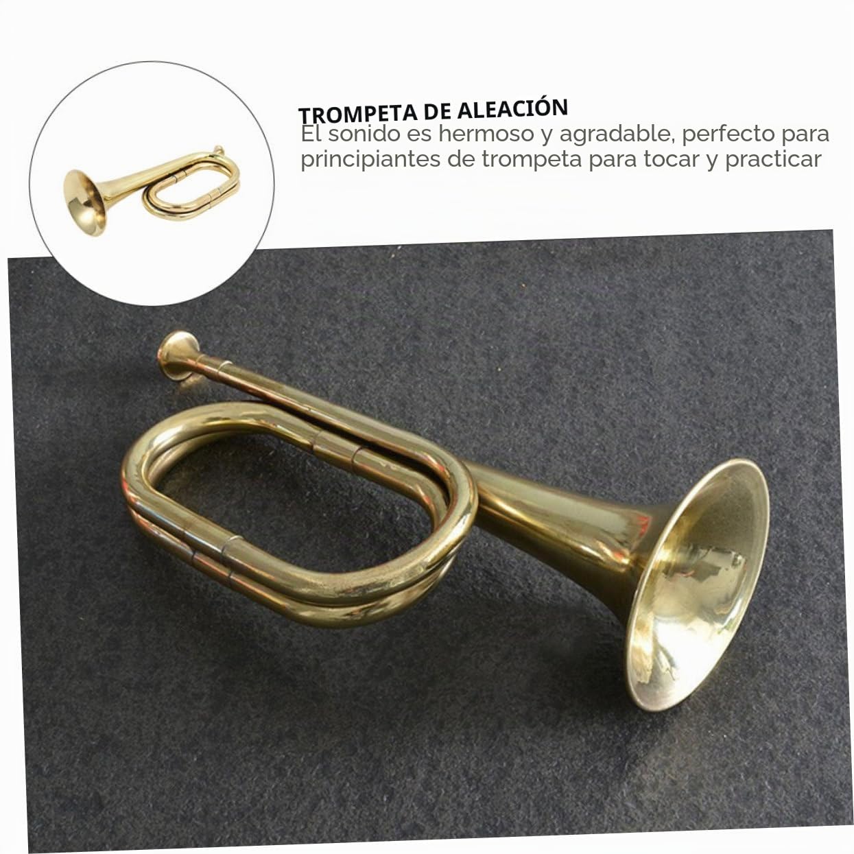 Trompeta de Aleación de Cobre Ligera y Fácil de Operar para Principiantes y Profesionales Diseño y Sonido Claro