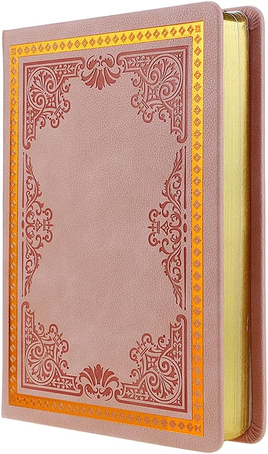 MAZERAN Antique Journal, PU Leather Hard Cover Retro Embossed Travel Diary Writing Notebook - Image 3