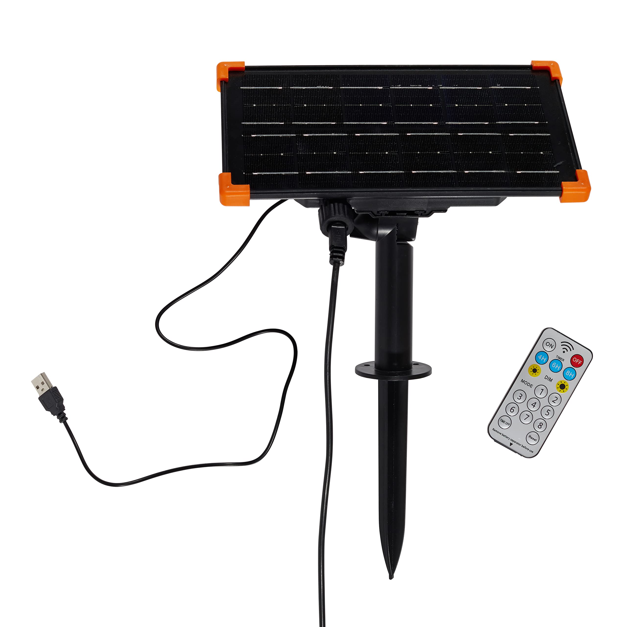 Lights4fun 20er LED Party Solar Lichterkette Außen mit Fernbedienung Dimmbar mit Timer Gartendeko Beleuchtung Balkon Deko Lichterkette Kugeln Lichterkette Glühbirnen