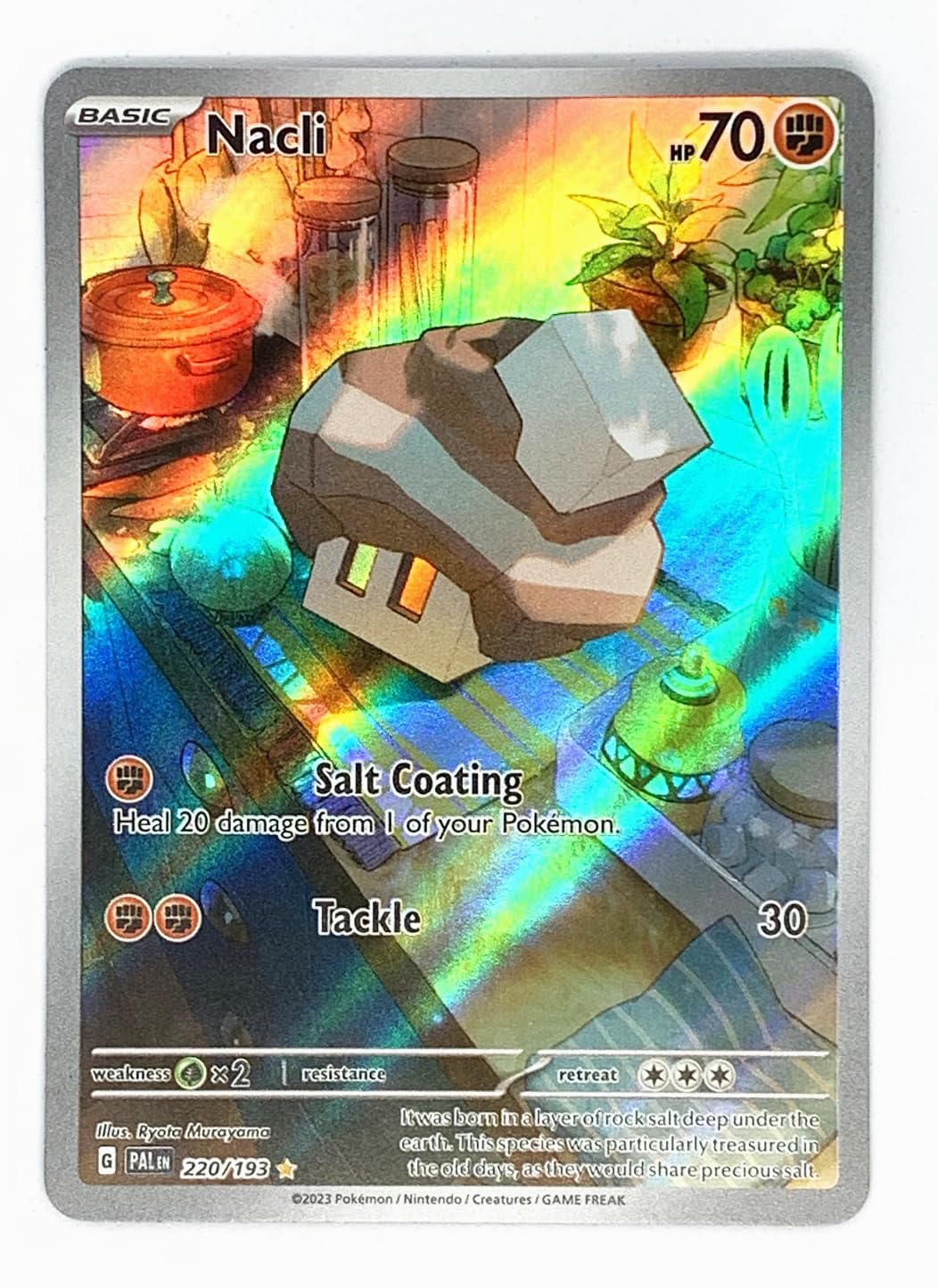 Pokemon - Nacli 220/193 - Paldea Evolved - Illustration Rare - Alternate  Art Card, Toys & Games