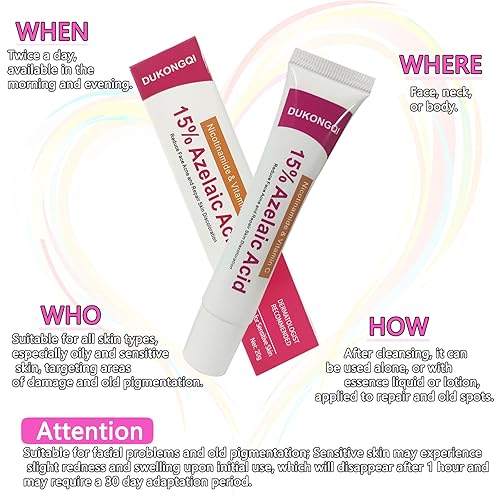 Miniatura 2 de Ácido azelaico para equilibrar el tono de la piel y limpiar los poros, suero de ácido azelaico para aliviar el acné, puntos negros y enrojecimiento,