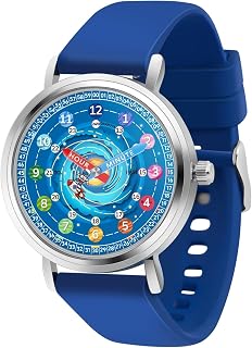 Kids Watch - Analog Watches for Kid - Astronaut for Boys Girls Ages 7-10, 8-12, Learning Time Teaching Tool