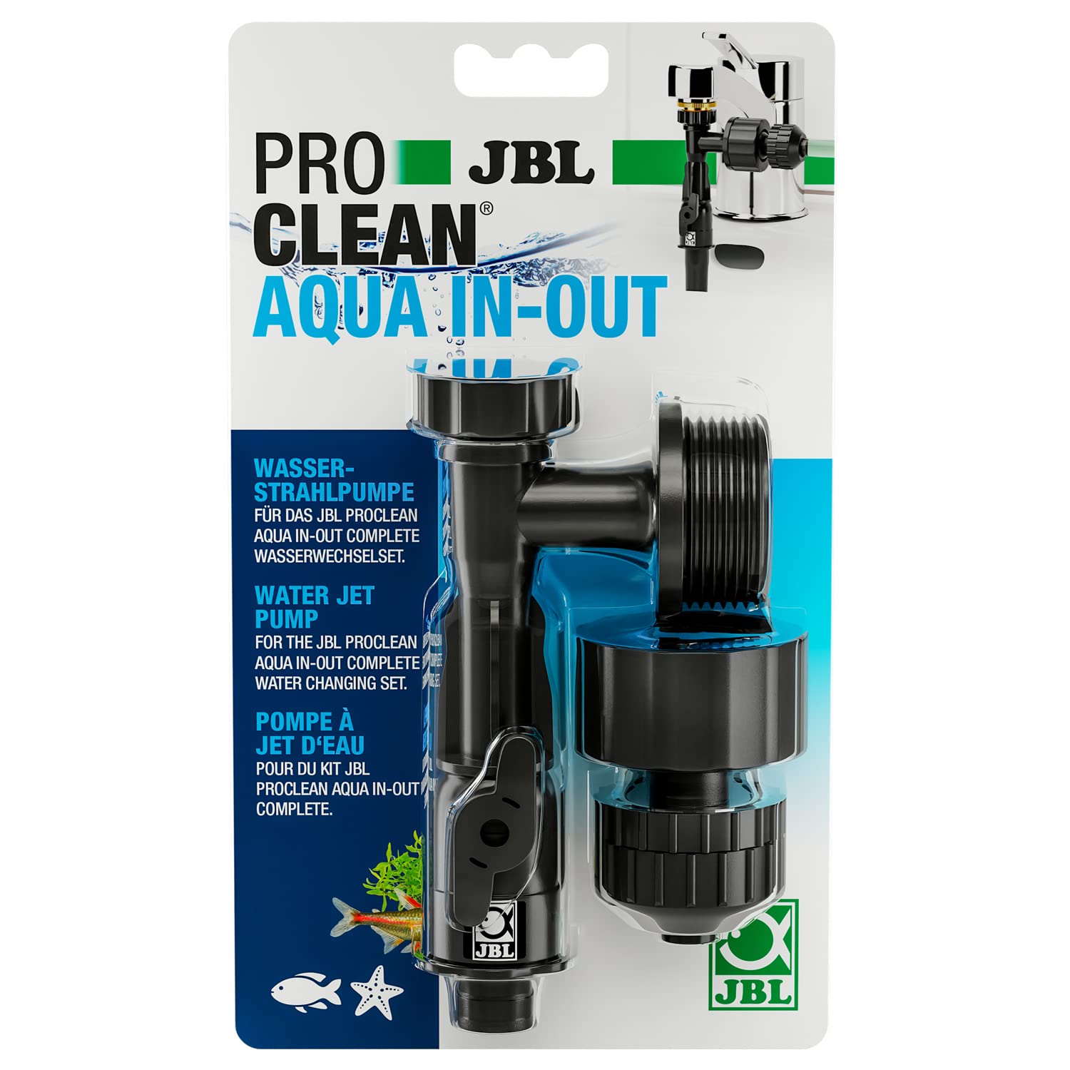 JBL PROCLEAN AQUA IN-OUT pompa strumieniowa wody 6142900, pompa ssąca, część zamienna, łatwa wymiana wody