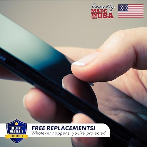 Miniatura 5 de ArmorSuit Paquete de 2 protectores de pantalla MilitaryShield diseñados para iPhone 14/iPhone 13/13 Pro, película transparente HD