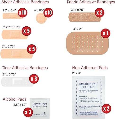 Miniatura 3 de DecorRack Kit de primeros auxilios de 4000 piezas, 96 cajas individuales de 42 artículos cada una, botiquines de primeros auxilios para cortes
