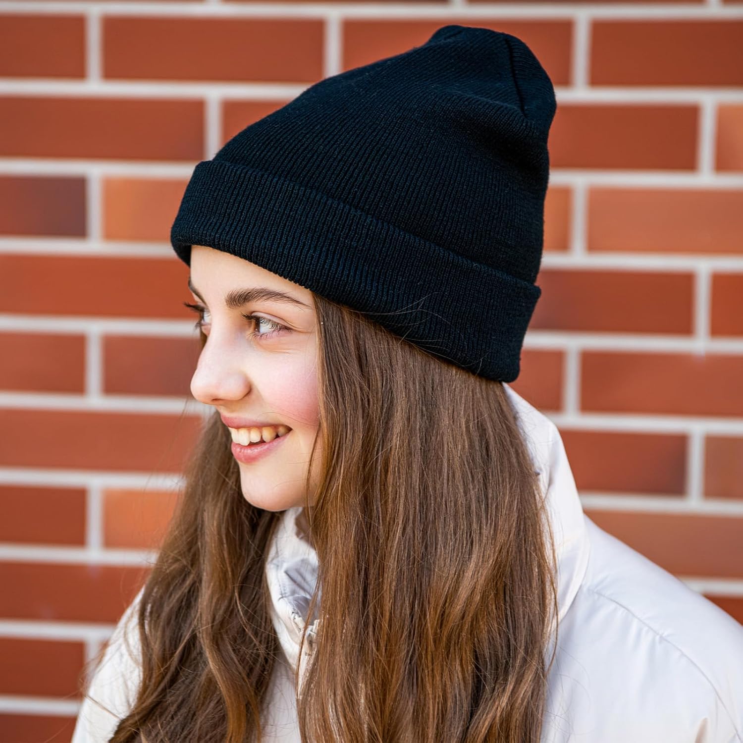 25 Pack Winter Hats, Unisex Thermal Winter Hat, Warm Cozy Knitted Cuffed Skull Cap, Bulk Bundle Black - Image 7