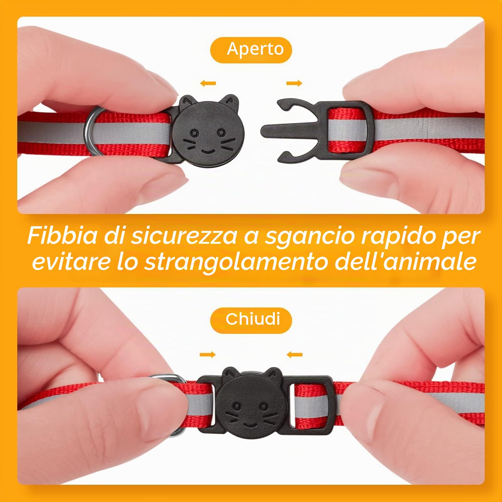 12 Pcs Collare Gatto Riflettenti,Collari per Gatti Antistrozzo con Campanellino,Regolabile 19-32 cm,Sicuro,Nylon,Personalizzato Accessori Animali Domestic(12 Colori e 2 Etichette Anti-Perso)