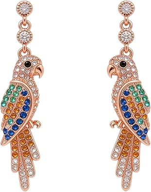 Colorful Parrot Earrings for Women Exotic Bird Jewelry Fashion Accessories