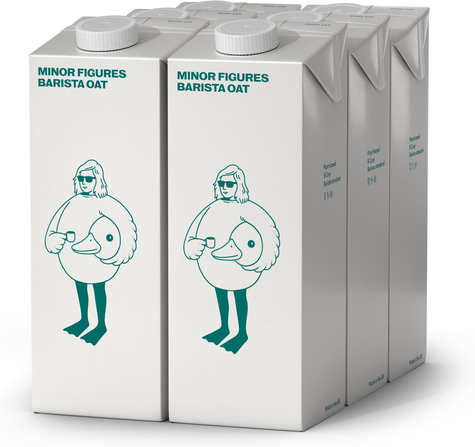Minor Figures - Oat Milk - Standard - Barista Standard - 32 Oz - 1 Pack - Non Gmo - Plant Based - Vegan - Dairy Free - Shelf Stable - Unsweetened