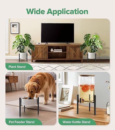 Miniatura 4 de Soporte Ajustable para Plantas de Interior, Soporte Moderno de Metal para Plantas de Interior, Soportes Resistentes para Plantas al Aire Libre para