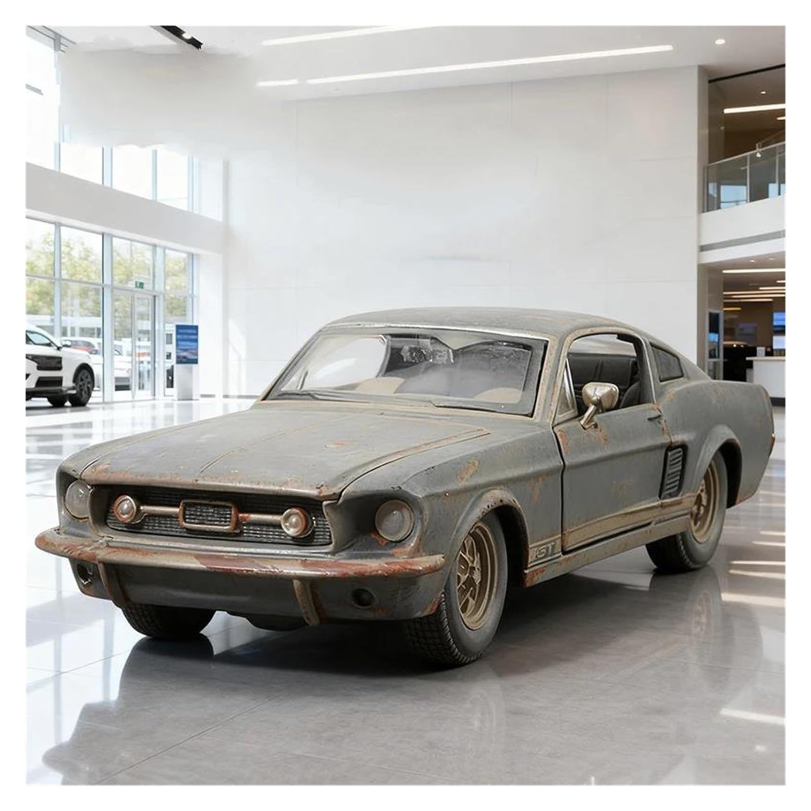 AUDSNI Die-Cast Diecast Car Model For Mustang GT 1967 Diecast Model Car