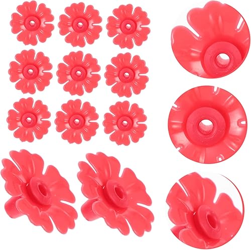Miniatura 5 de Happyyami 20 piezas de comedero de pájaros de repuesto para comederos de pájaros para colibríes, accesorios al aire libre, alimentador de colibríes,