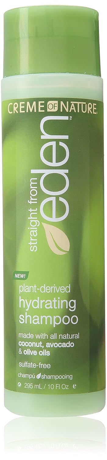 Creme of Nature Straight from Eden Plant Derived Hydrating Shampoo, 10 Ounce
