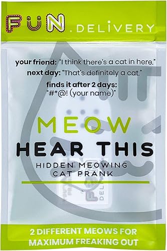 Miniatura 4 de FUN delivery Meow Hear This Broma de sonido de gato oculto que maúlla