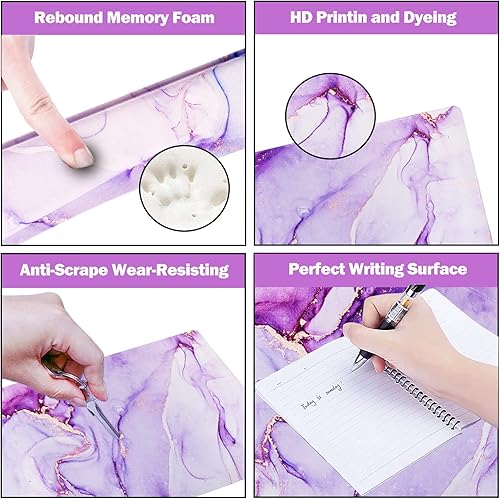 Miniatura 13 de ARTSO Juego de alfombrillas de mouse grandes para juegos, soporte para reposamuñecas para teclado + cojín de muñeca para mouse + alfombrilla de