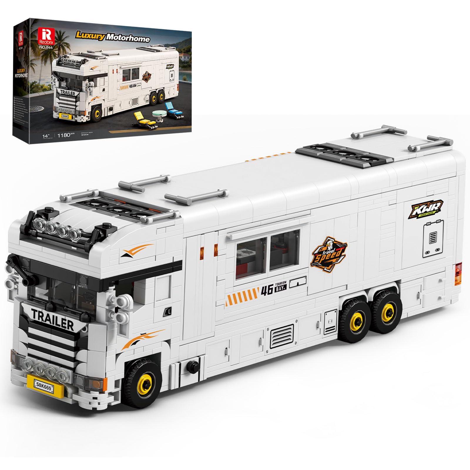 Reobrix Luxury Motorhome Building Blocks Set for Adults 844