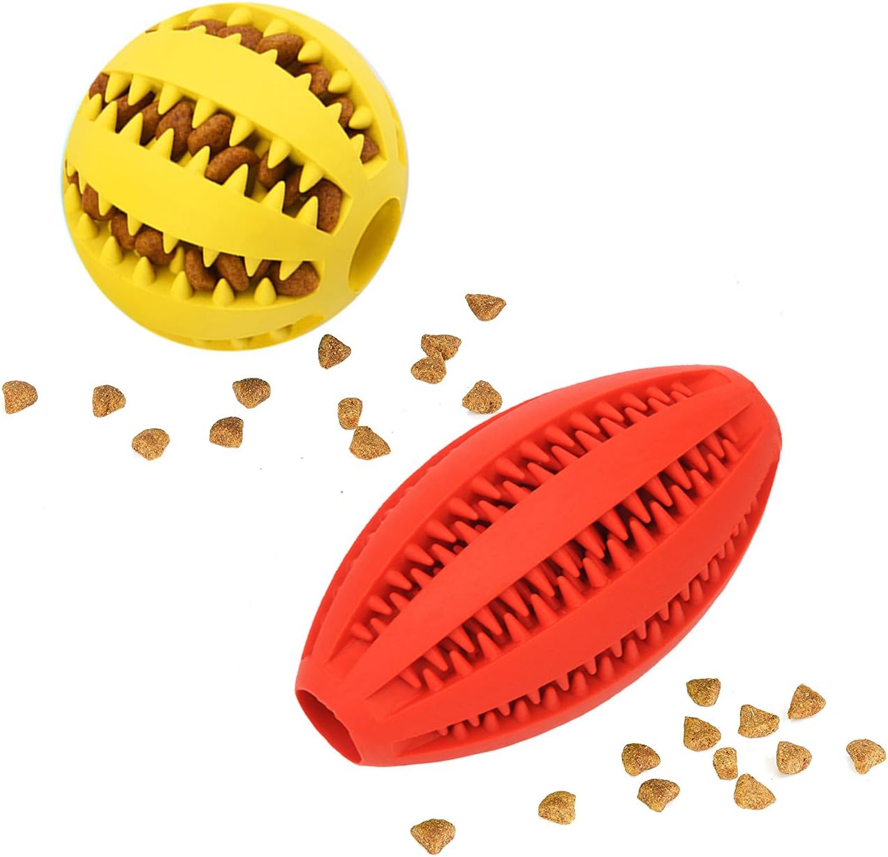 Pet Supplies Saebye Dog Balls Football Dog Toy Dog Puzzle Toys