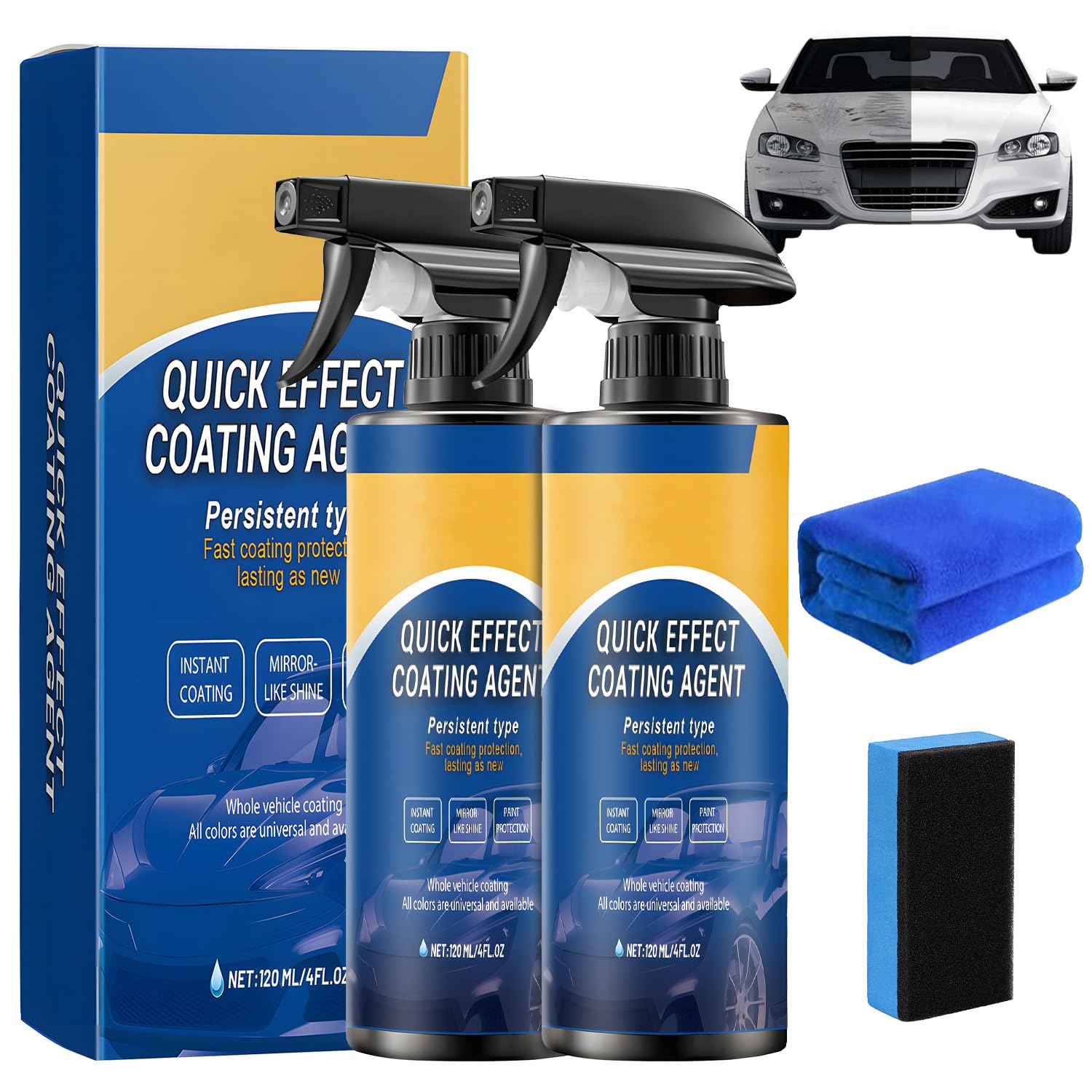 2 aerosoles para coche de Sopami, recubrimientos multifuncionales, aerosol de regeneración de alta protección para coche