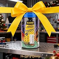 Vista 9 de Cuerdas elásticas resistentes al aire libre: 20 piezas de cuerdas elásticas de goma premium con ganchos en un tarro de almacenamiento incluye cuerda