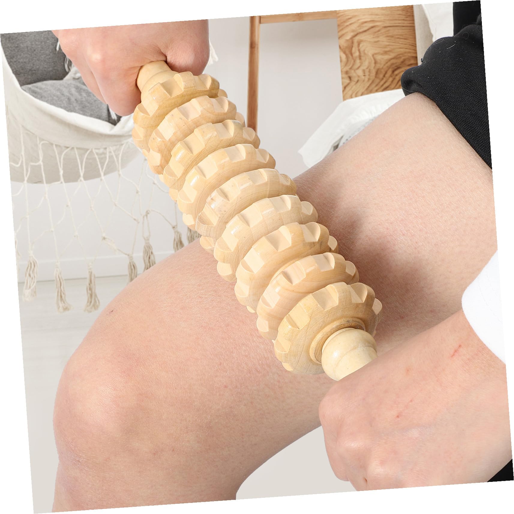 6stücke Holztherapie Massage Mit Holzroller Massage Und Holzmassagegerät Für Rücken Nacken Schultern Körperentspannung Werkzeuge
