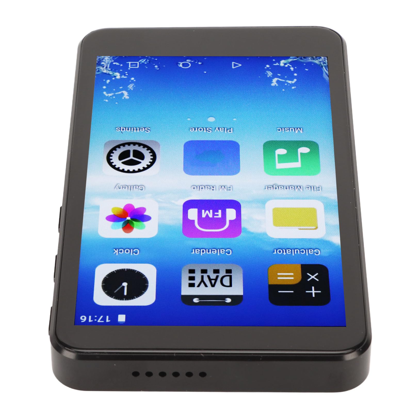 Denash Reproductor Mp4 WiFi con Pantalla Táctil con Bluetooth 5.0 y Grabadora de Voz Portátil para Viajeros y Estudiantes Batería de 1500mAh (inglés, Cuatro núcleos 4GB)