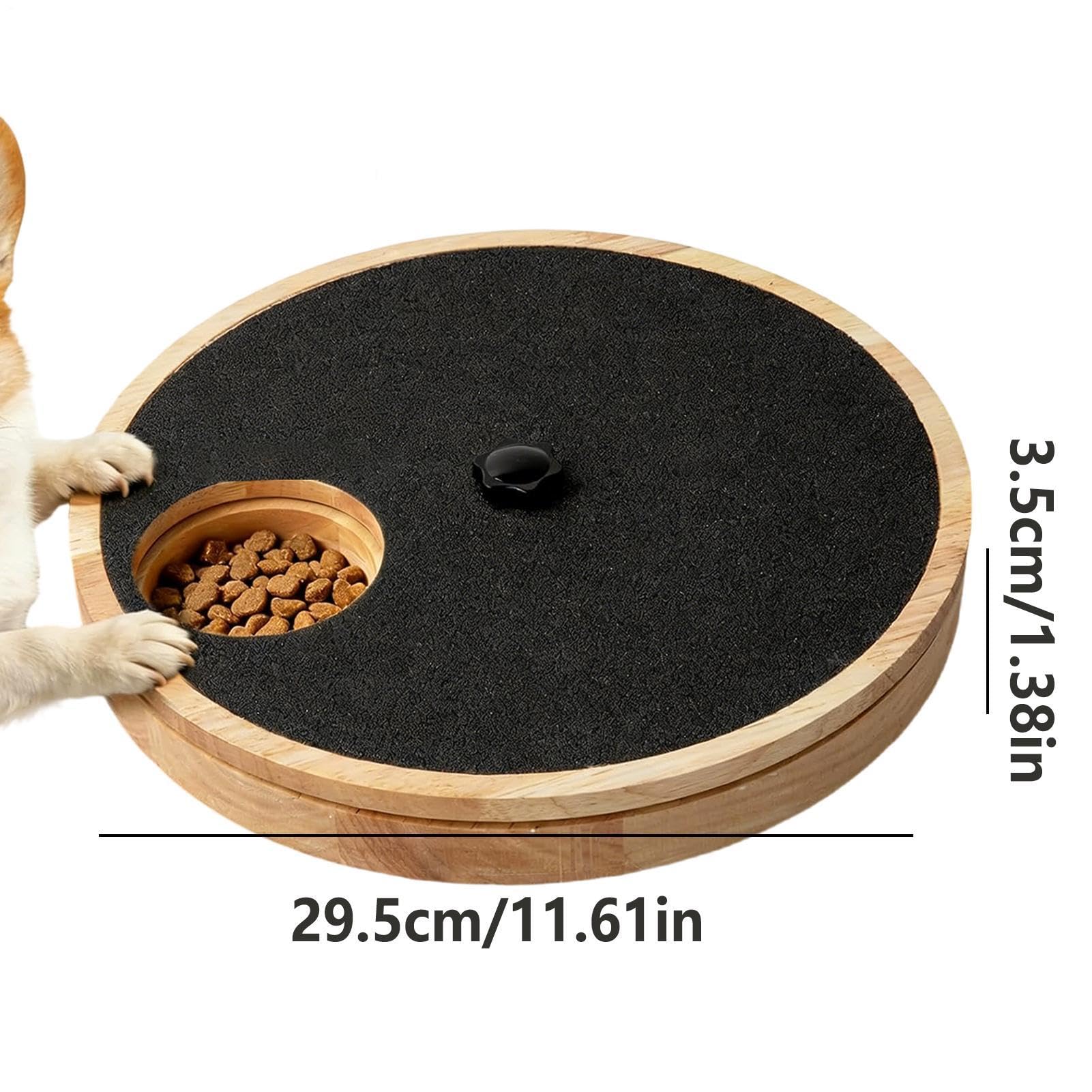 Pet Nail Scratch Board Holz Hundetrimmer Rotierende Fellpflege Pad mit Safe, Pfotenpflege-Werkzeug für Hunde, Kratzbrett mit stabilem Design, Hundezubehör für Schlafzimmer und Hinterhof