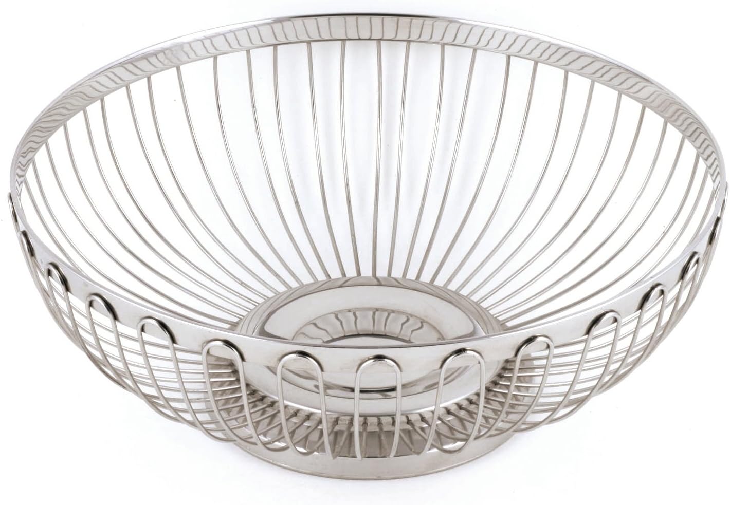 Large Round Stainless Steel Wire Basket/Fruit Bowl Fine