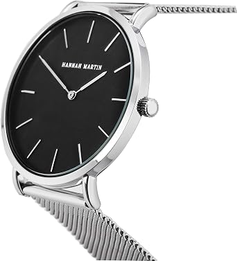 Pair of Watches Analogue Quartz Stainless Steel Waterproof Mesh Ultra-Thin Set for Him and Her