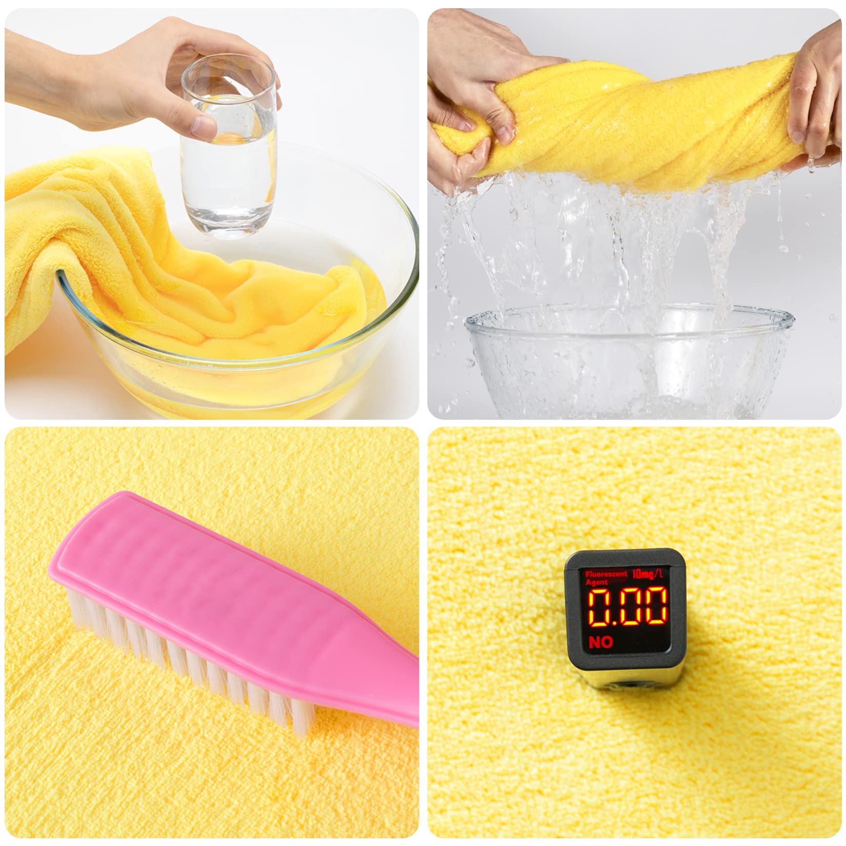 ROMASA Toalla de baño para bebé, ultrasuave, con Capucha, Altamente Absorbente, Manta de baño para niños y niñas, Extra Grande, 27.5 x 55 Pulgadas (Amarillo)
