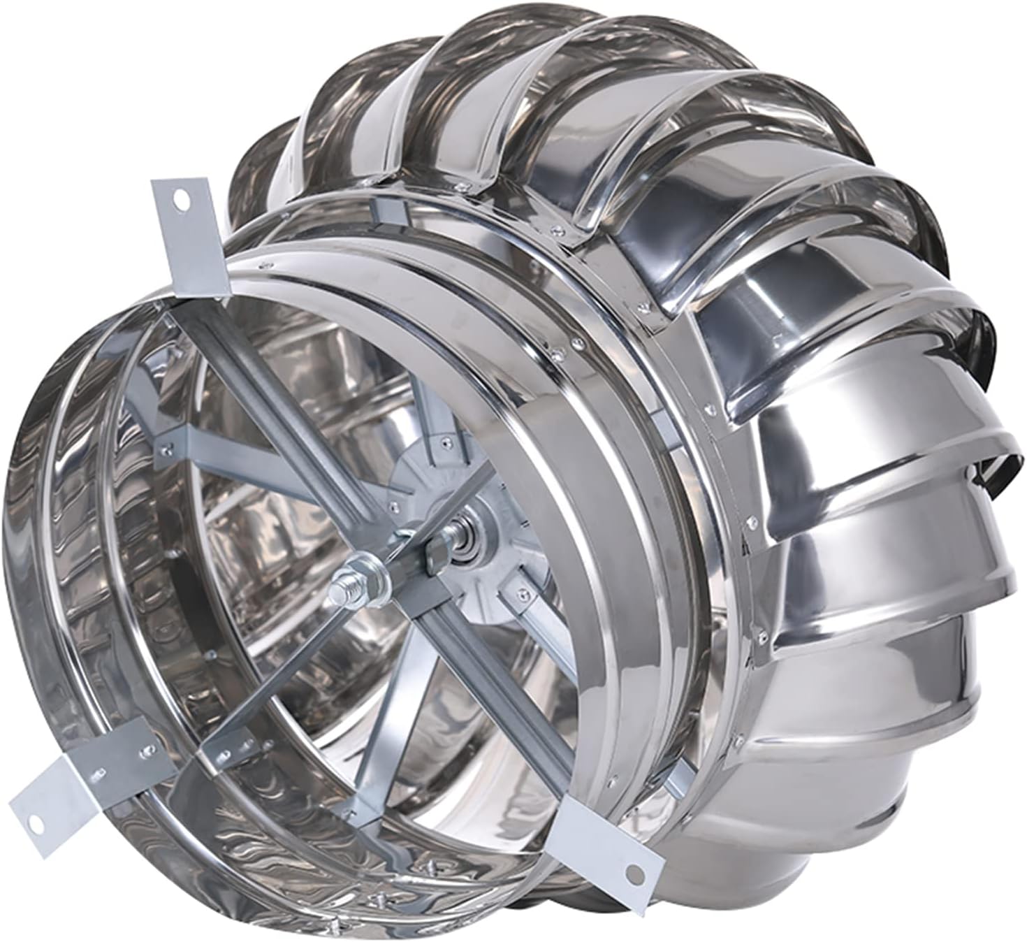 ZXCASDF Rotating Chimney Cowl Cap Spinner,Stainless Steel