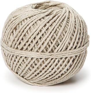 Darice Hemp Cord - 6 Strand - Fine - Natural - 200 feet - Value Pack