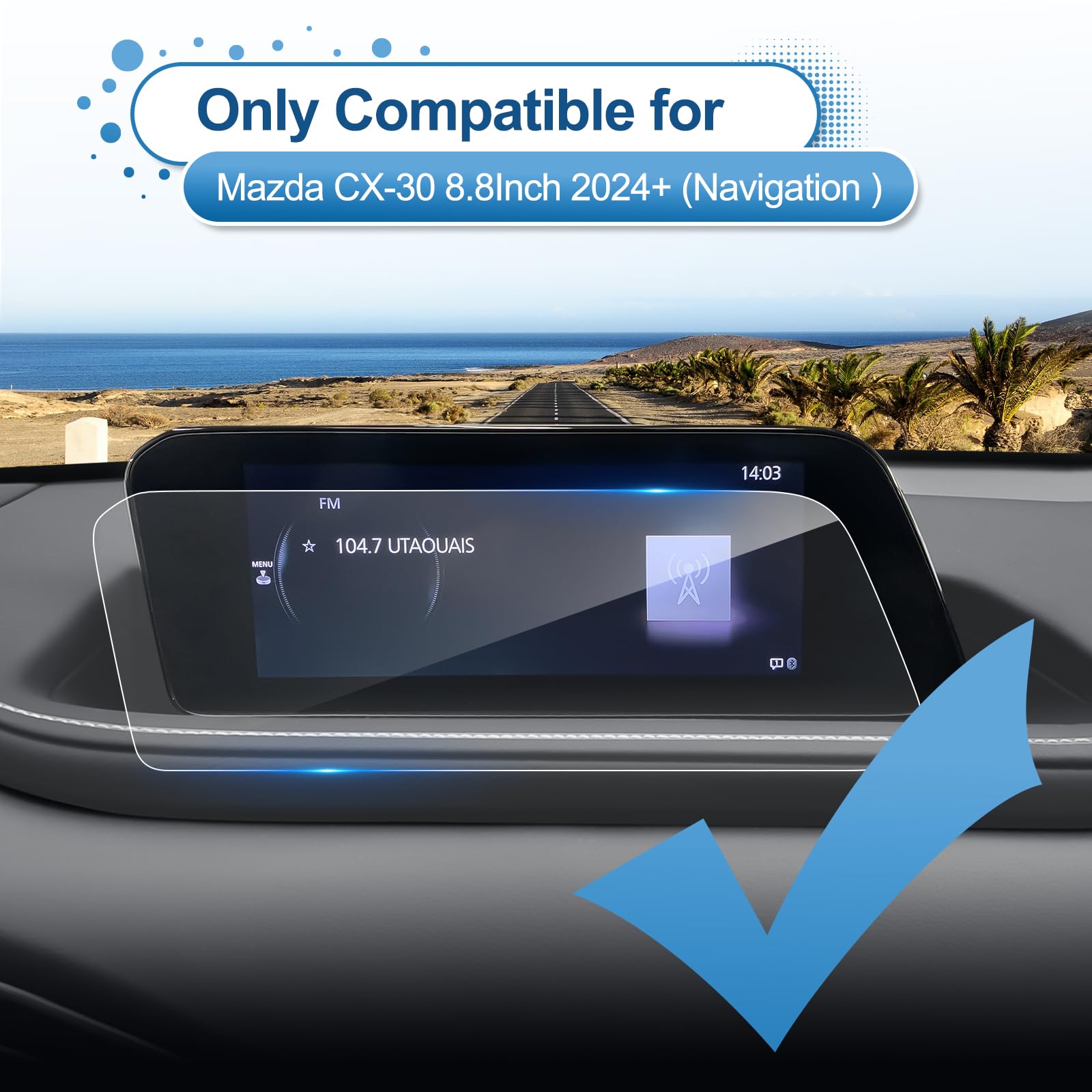 2024 CX30 Screen Protector For Azda CX-30 2024 Accessories 2024 CX 30...