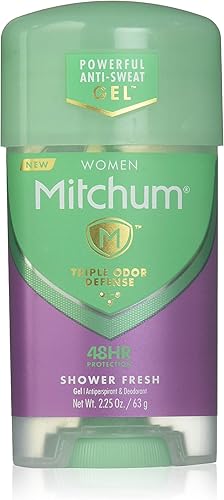 Mitchum Women Advanced Control 48 horas de protección para ducha fresca, 2.25 onzas (paquete de 6)