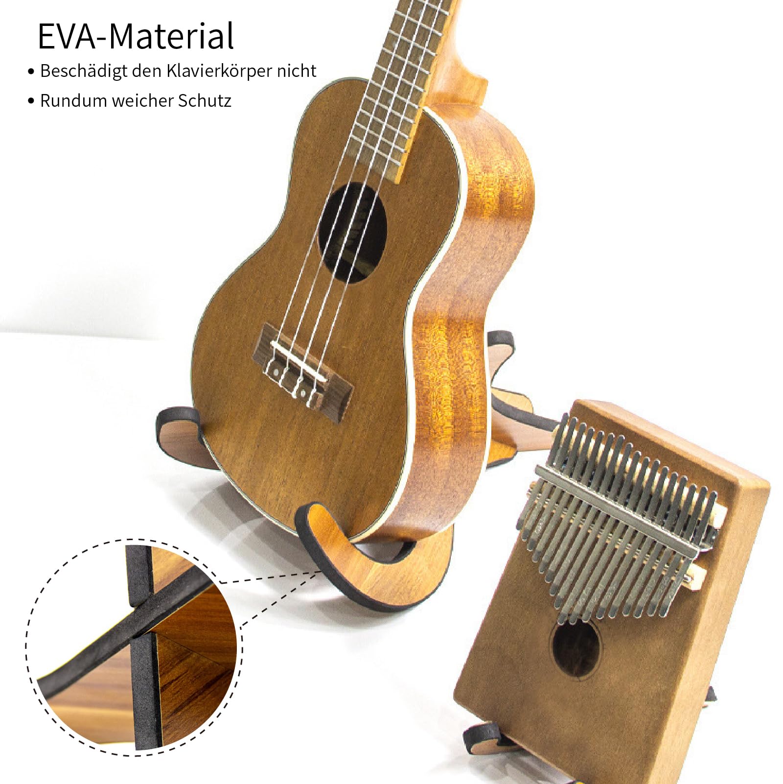 2 PCS Supporto per Ukulele, Pieghevole Staffa Ukulele, Supporto Ukulele, Portatile Supporto in Legno, Pieghevole Staffa Ukulele, Supporto Ukulele Pieghevole, per Ukulele, Mandolino, Banjo, Violino