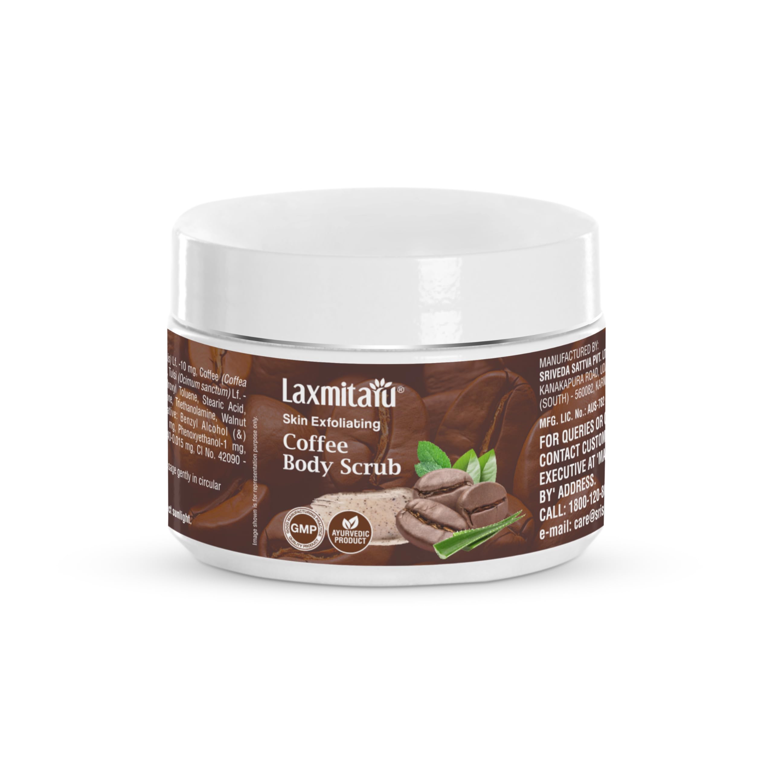 Laxmitaru Coffee Body Scrub For Exfoliating Skin Scrub, Each 50 g-image-46