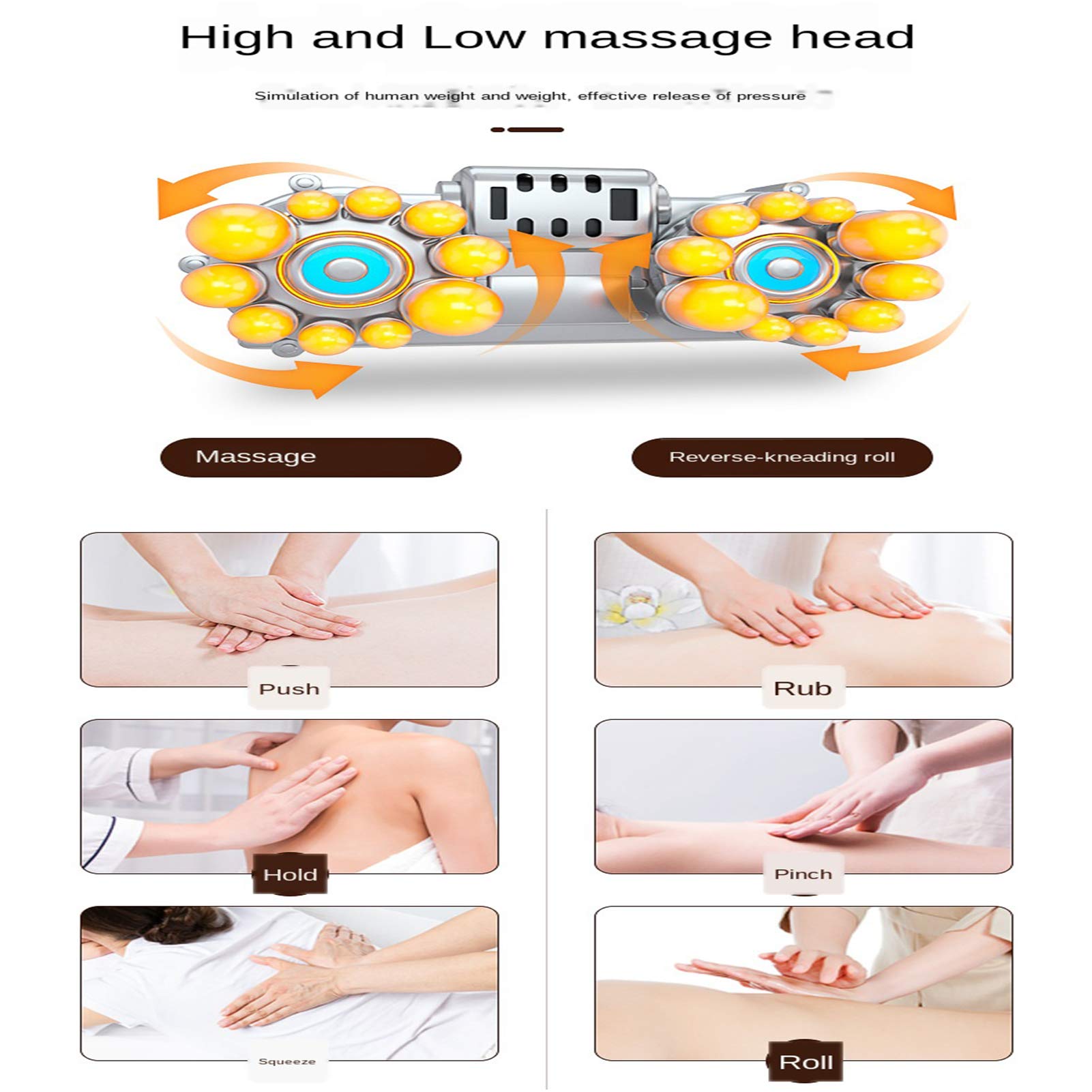 Esterilla de masaje de cuerpo completo con calor - Colchón de masaje vibratorio con 10 motores para aliviar el dolor de espalda, masajeador de cuerpo completo para cuello y espalda, almohadilla t