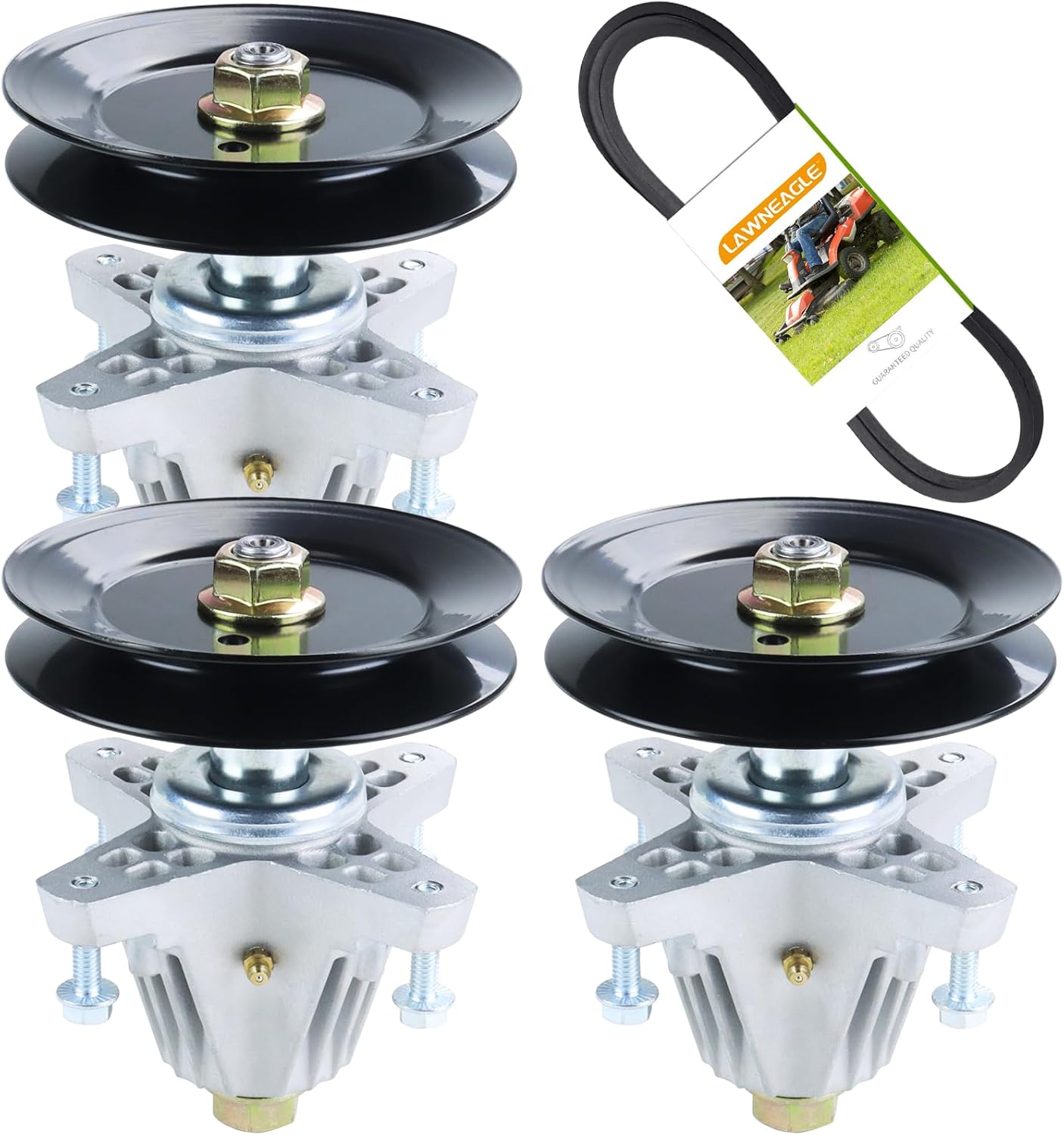 3 Pack 918-06978 Spindle Assembly 54 Deck with 954-05025A Belt5/8x139 Replace Cub Cadet 918-06978 Spindle Assembly 54 Deck Cub Cadet 618-06978 918 06978 for Cub Cadet XT1 ST54 XT2 GX54 Mower