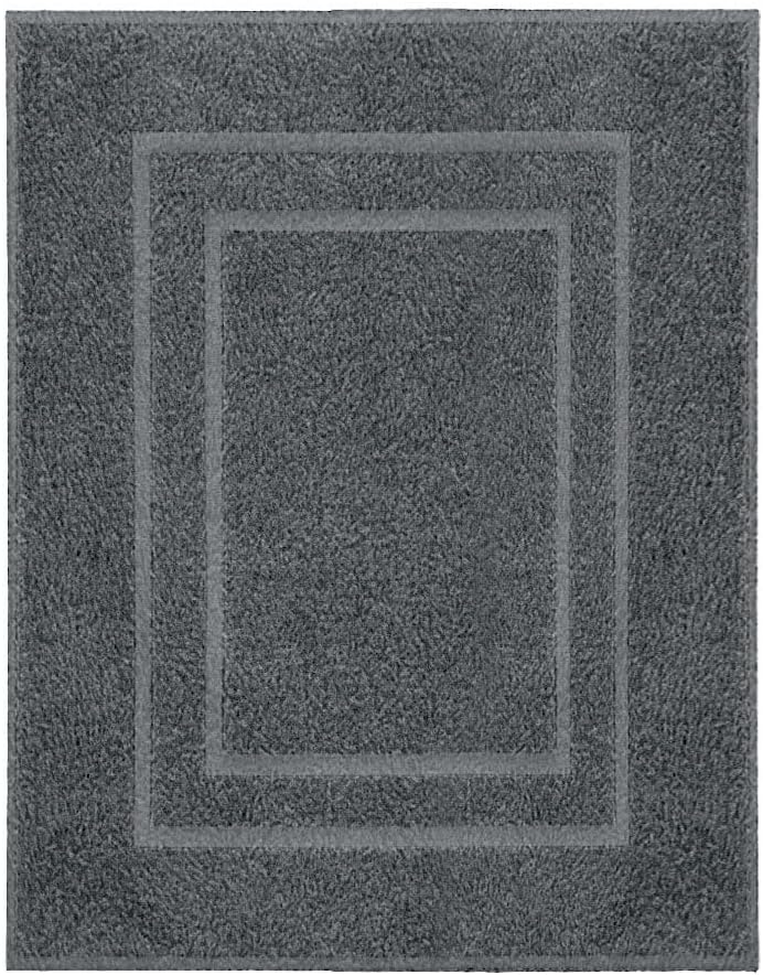 Kleine Wolke Eco Living Plaza 100% Natural Cotton Terry Cloth Rugs 23.6x31.5in [60x80cm] (Red)