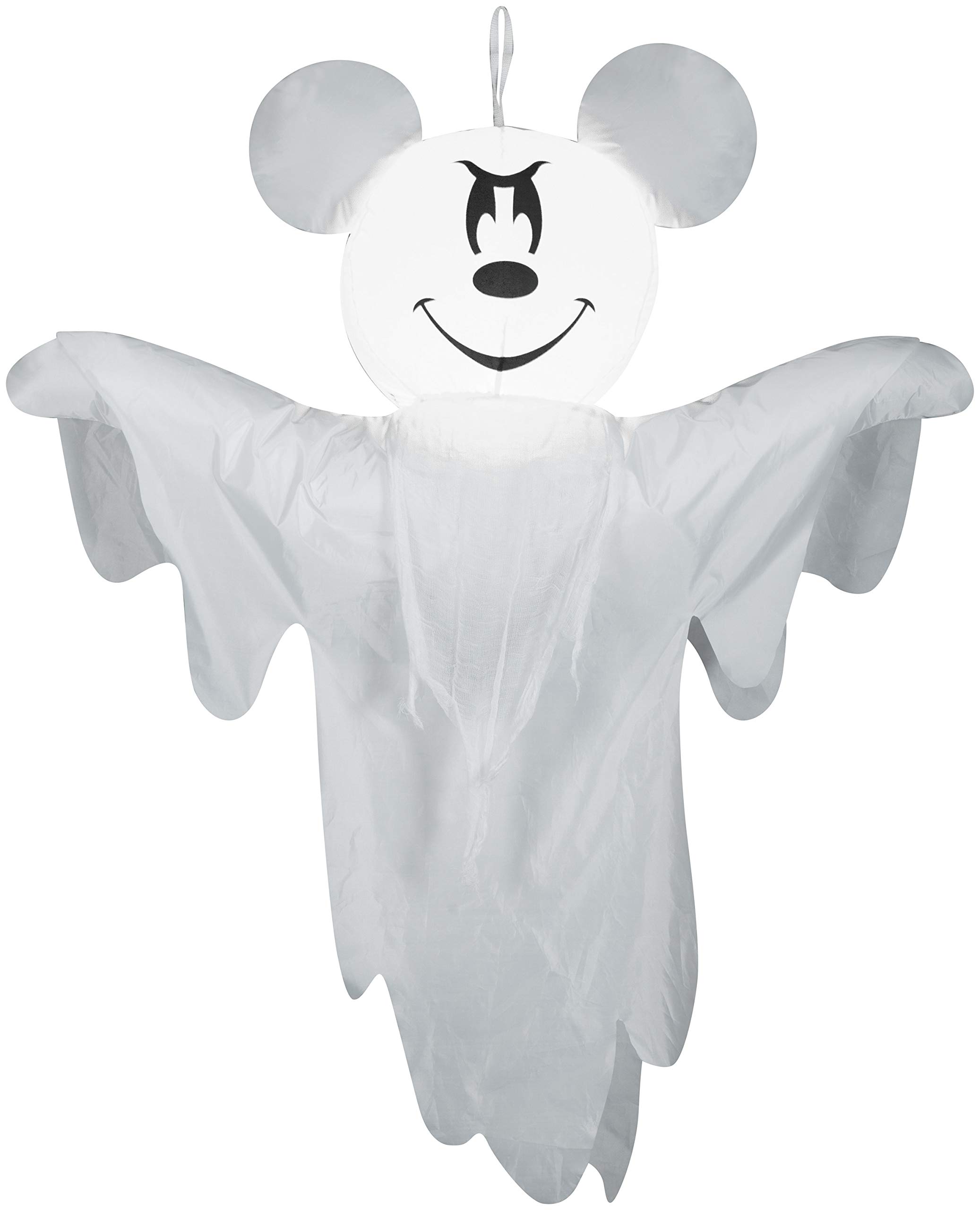 Disney 220933 Hanging SM Halloween 4' Mickey as Ghost Airblown Inflatable, White