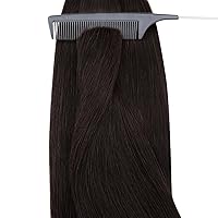 Vista 8 de YoungSee Extensiones de Cabello con Anillo Nano Marrón Oscuro Extensiones de Cabello con Cuentas Nano Cabello Humano Marrón Más Oscuro Extensión