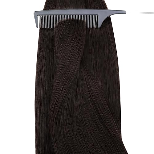 Miniatura 8 de YoungSee Extensiones de Cabello con Anillo Nano Marrón Oscuro Extensiones de Cabello con Cuentas Nano Cabello Humano Marrón Más Oscuro Extensión de