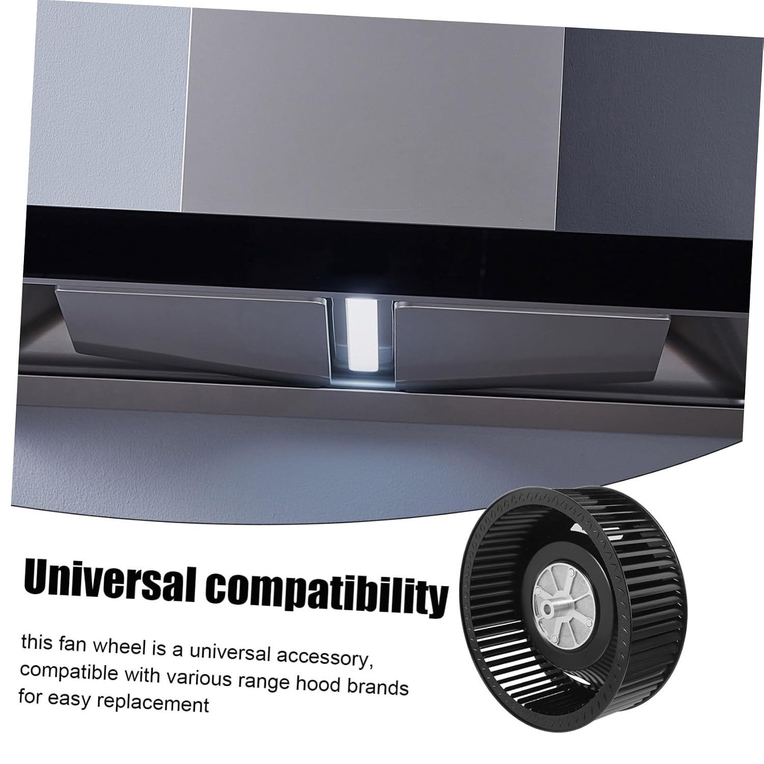 ORFOFE Silent Range Hood Fan Wheel Blower Wheel Replacement for Exhaust Fan Motor