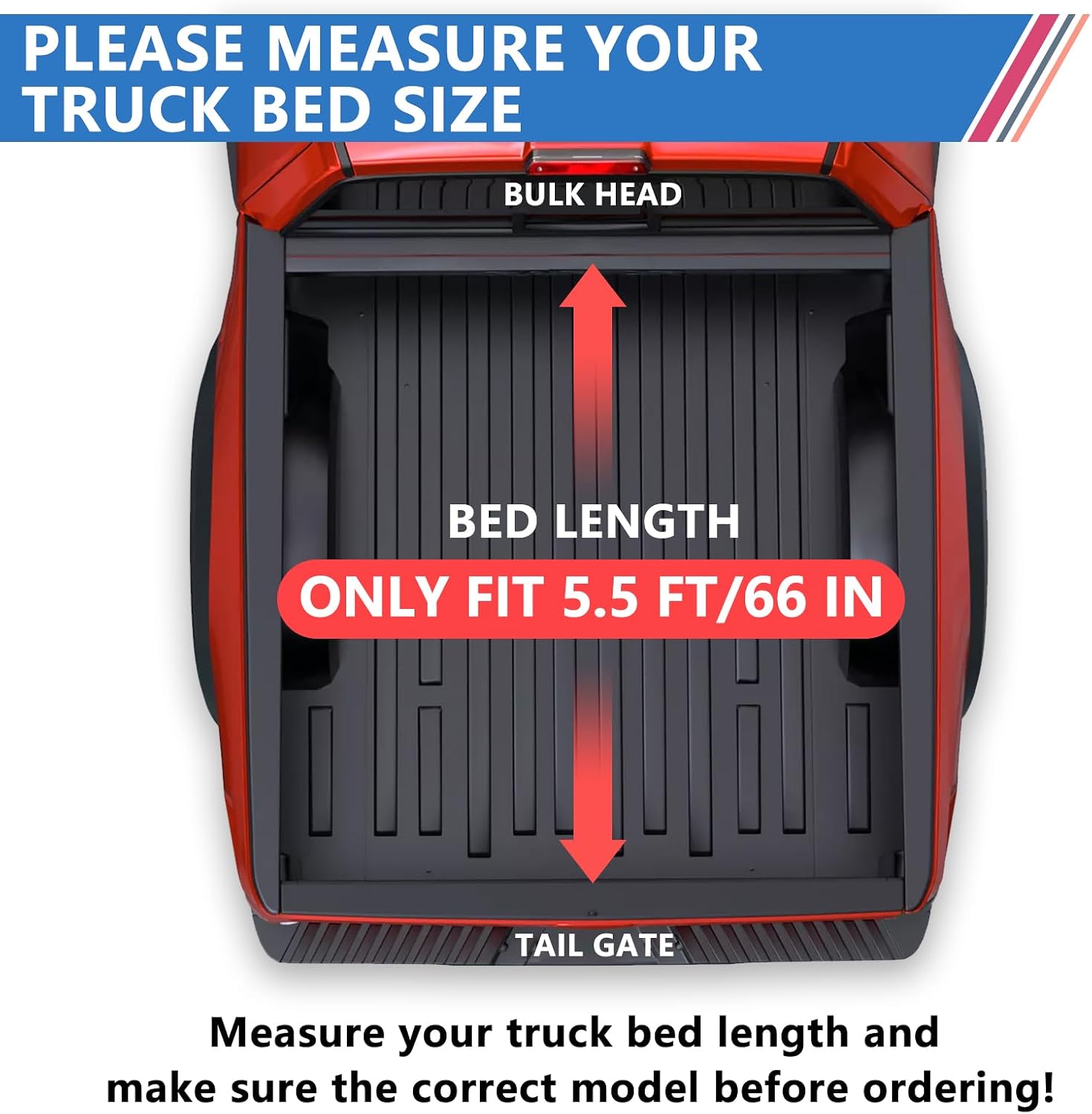 PENSUN Hard Tri-Fold Truck Bed Cover Fit for 2022 2023 2024 2025 Toyota Tundra, 5.5FT Black Aluminum Tonneau Cover Easy Installation