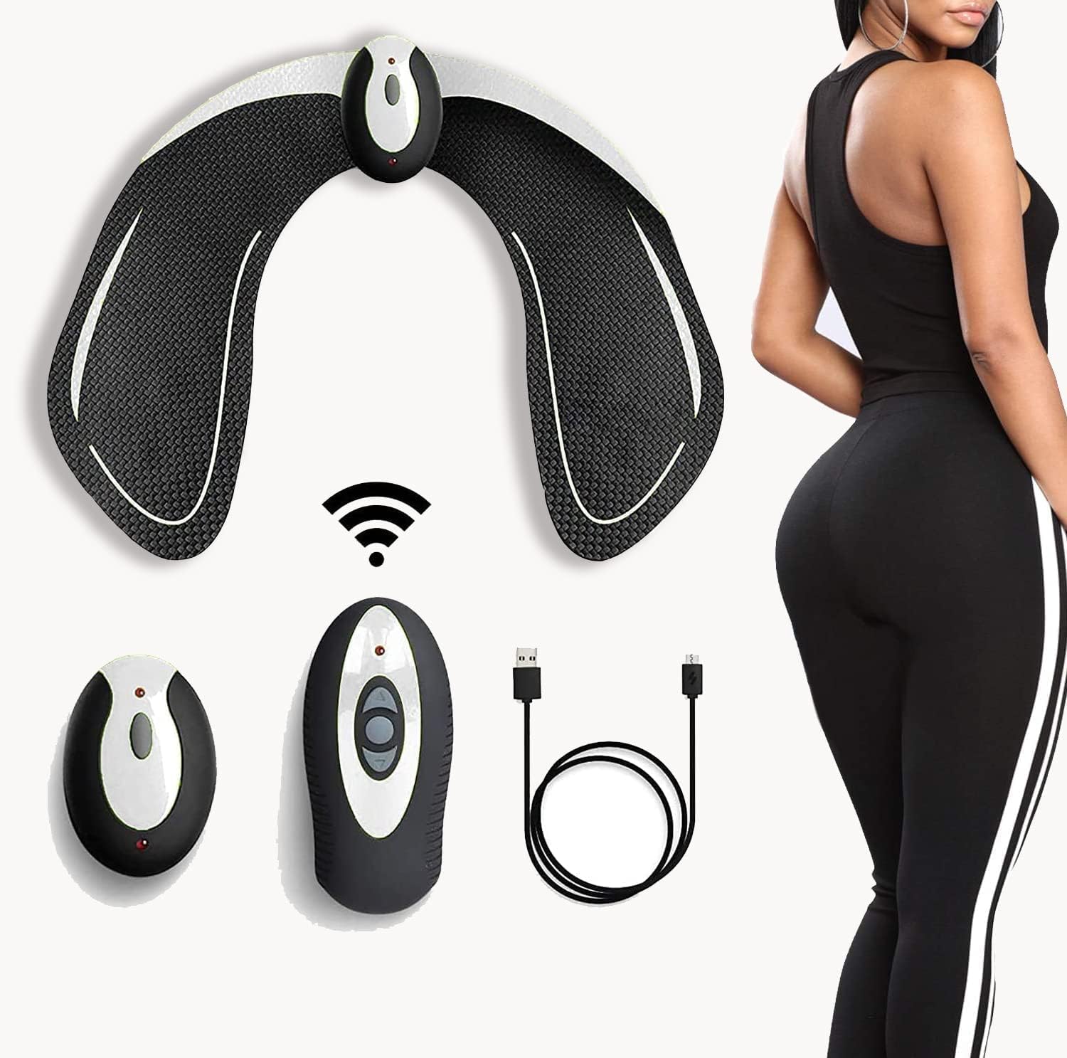 EMS Butt Trainer โ 6 Modes & 10 Intensities Targeted Stimulation of The Butt Muscles โ Muscle Toning โ Stimulator Butt Muscles โ Buttock Trainer for Men and Women