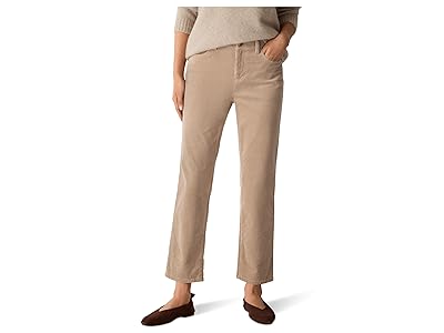 Eileen Fisher Organic Cotton Stretch Corduroy High Waisted Straight Ankle Jean Women