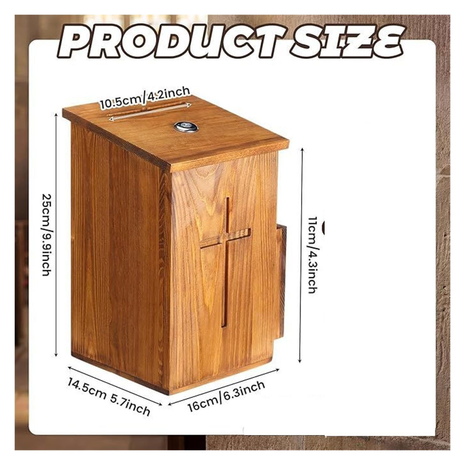buzón de sugerencias Madera para Buzones