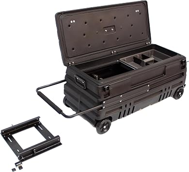 DuHa 70670 Standard Duty Squad Box Compatible with Smaller Size SUVs, Jeeps, and Vans | L 39" x W 18.75" x H 17.25" | 5.4 cu/ft Capacity | Weather-Resistant Sealing Lid | Includes Slide Bracket