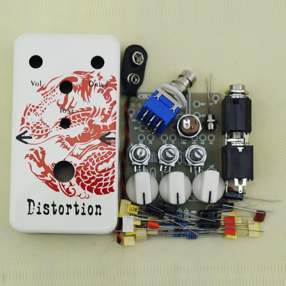 New DIY Distortion Pedal Kit With 1590B Size Box DS-2 Dragon